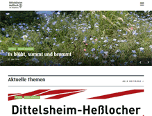 Tablet Screenshot of dittelsheim-hessloch.de